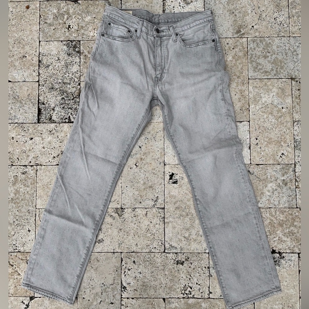 Levi's Men's Light Gray Straight Jeans
